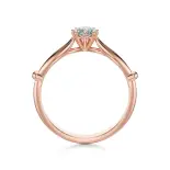 Pierścionek z diamentem różowe złoto AJPZ_095